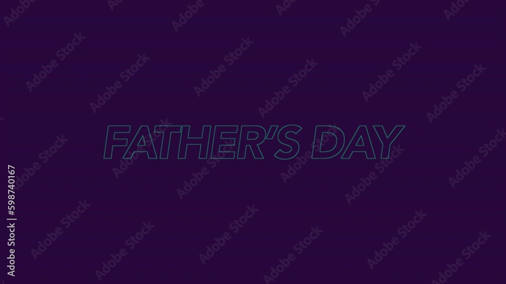 Modern Fathers Day text on fashion purple gradient, motion abstract holidays, family and promo style background Modern Fathers Day text on fashion purple gradient, motion abstract holidays, family and promo style background