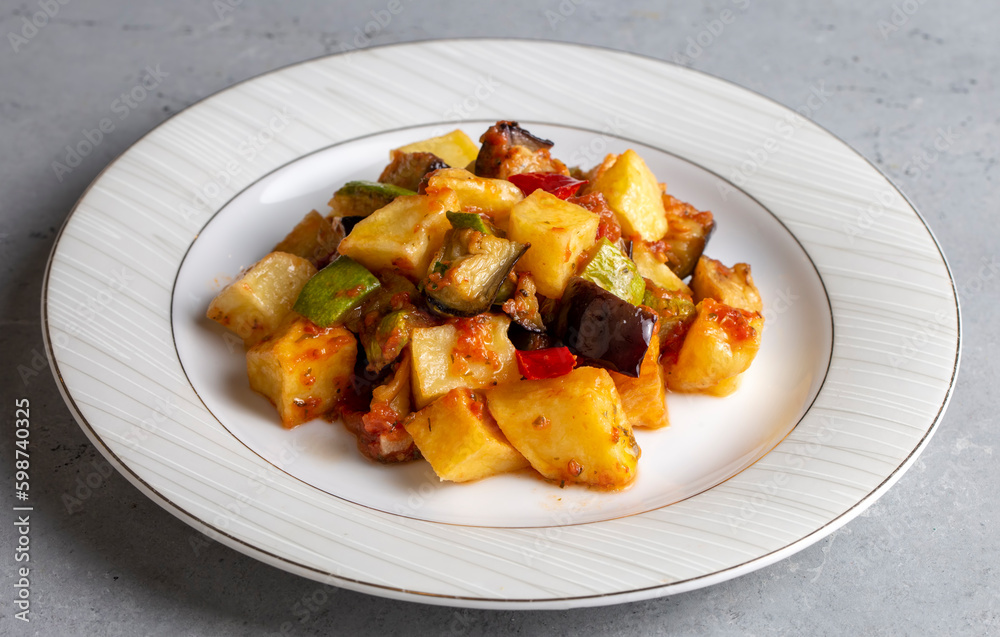 Turkish style mixed vegetable fried (Karisik Kizartma) Turkish style mixed vegetable fried (Karisik Kizartma)