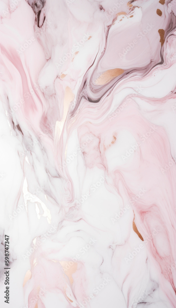 Fototapeta premium Pink marble background Generative AI