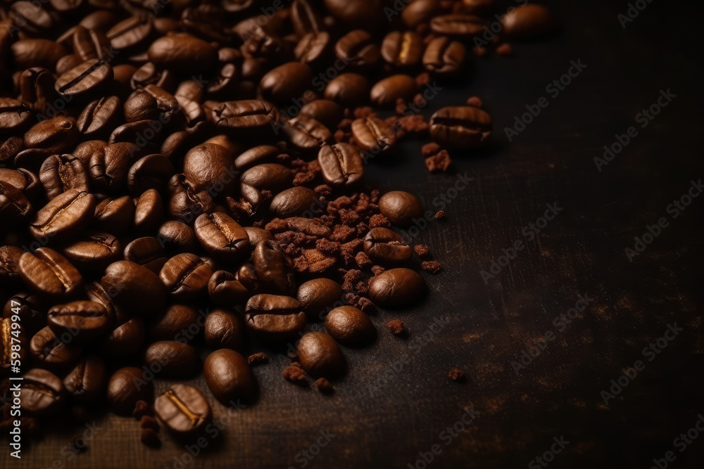 Coffee Bliss. Coffee Cup and Scattered Beans on Table with Copy Space. Java Delight. Coffee Cup and Scattered Coffee Beans on Table Background.
Coffee Bliss. Coffee Cup and Scattered Beans on Table with Copy Space. Java Delight. Coffee Cup and Scattered Coffee Beans on Table Background.