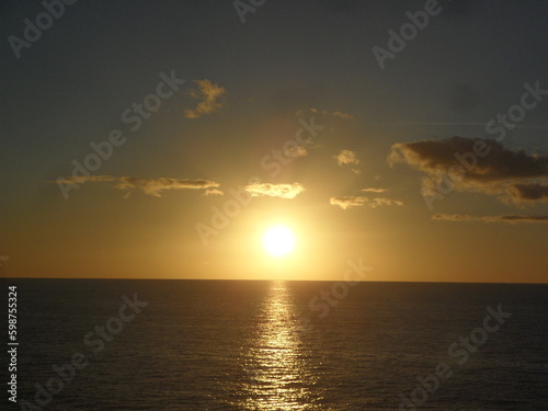 sunset over the sea © Ricky