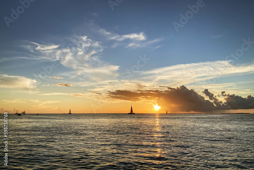 Sunset in Key West, Florida, USA.