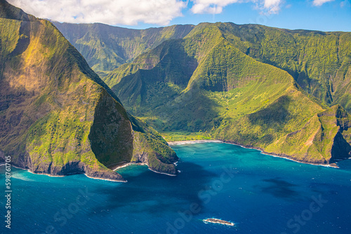 Molokai Northern Coast in Morning Light