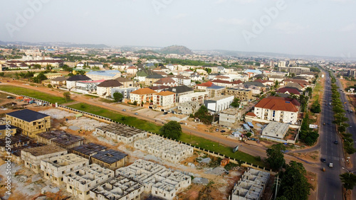 Aerial view of Abuja City Nigeria