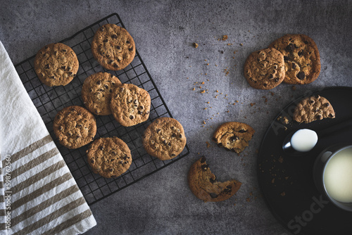 Cookies, milk and relax