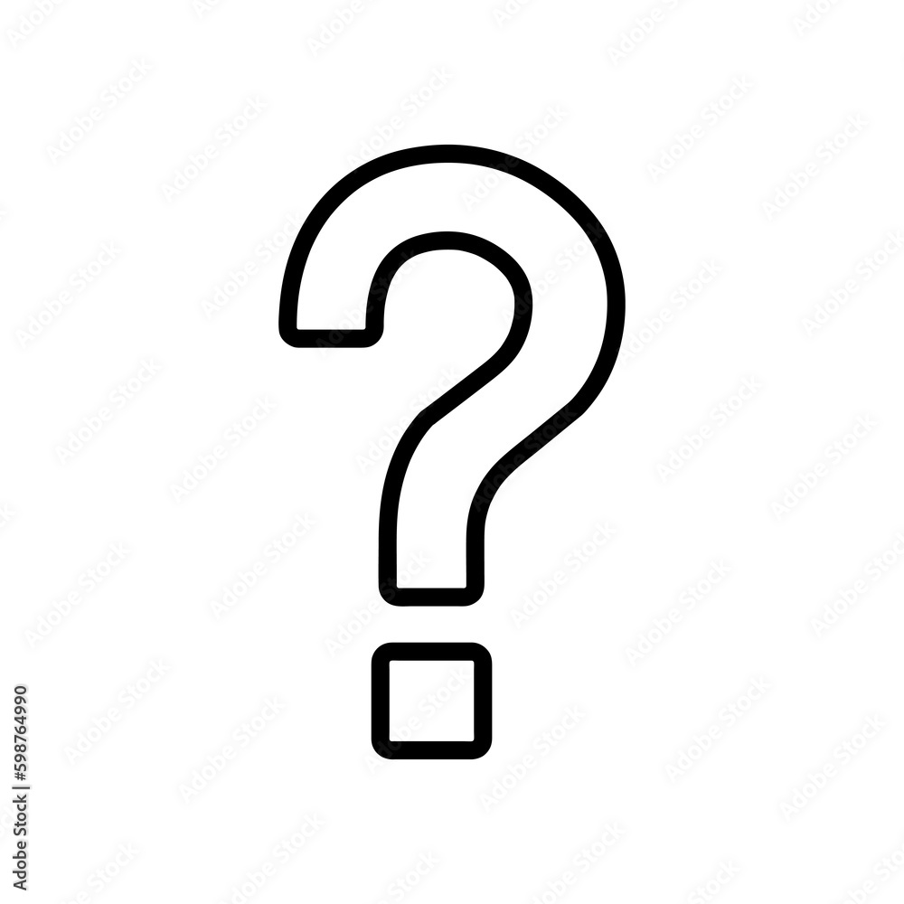 Question icon, vector illustration. Flat design style. vector question icon on white background Question icon, vector illustration. Flat design style. vector question icon on white background