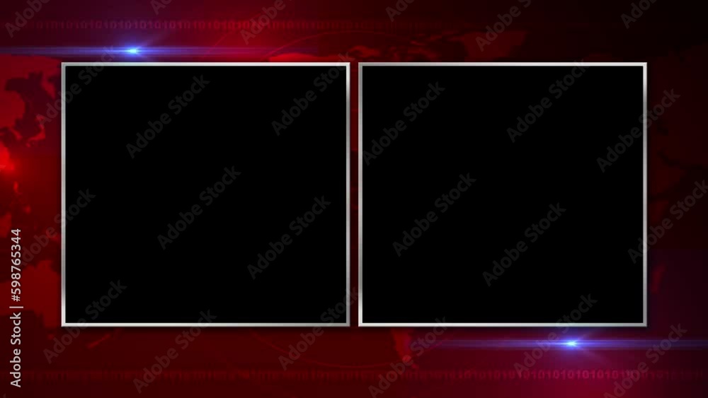 alpha channel loop live breaking news lens flare background 4K