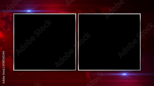 alpha channel loop live breaking news lens flare background 4K
