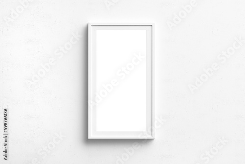 Vertical Wall art Mockup, White frame mockup, Digital Mockup