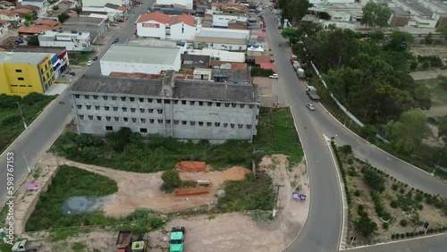 seabra, bahia, brazil - april 30, 2023: aerial view of the city of Seabra in the region of Chapada Diamantina in Bahia. photo