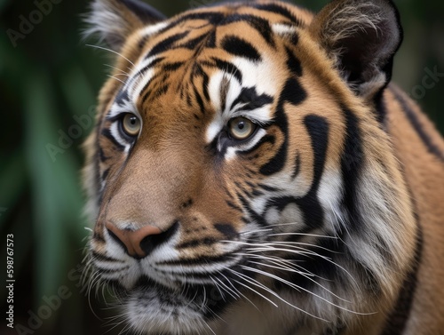 Head of Sumatran Tiger - AI Generated © dasom