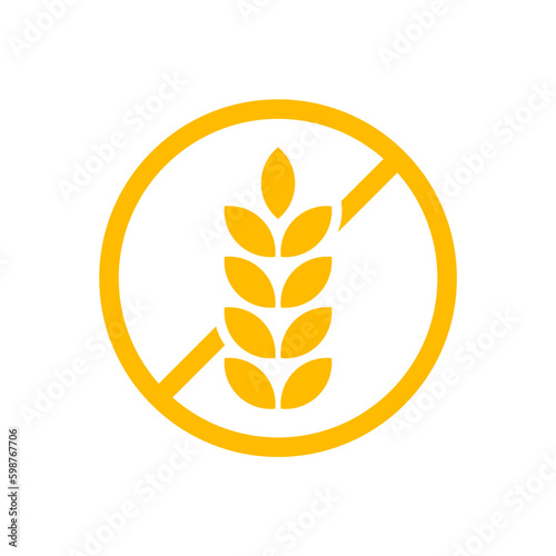 Gluten free label icon