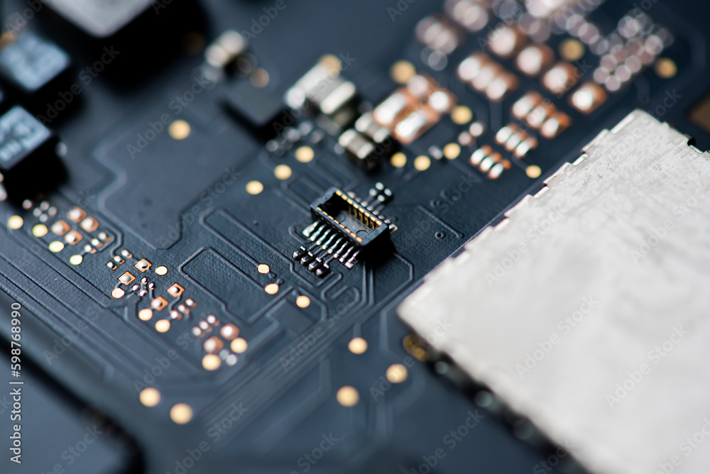 Abstract,close up of Mainboard Electronic background.
(logic board,cpu motherboard,circuit,system board,mobo)
Abstract,close up of Mainboard Electronic background.
(logic board,cpu motherboard,circuit,system board,mobo)