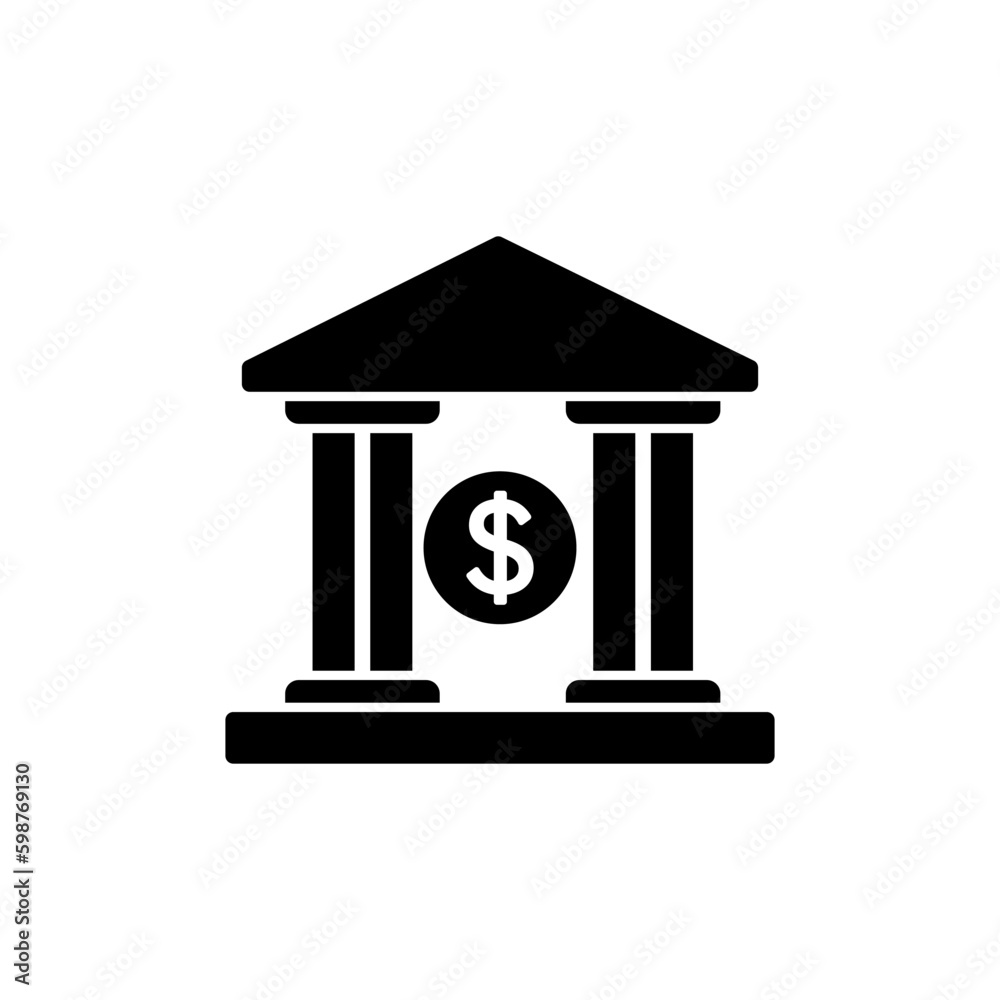 Bank icon vector. bank icon symbol Bank icon vector. bank icon symbol