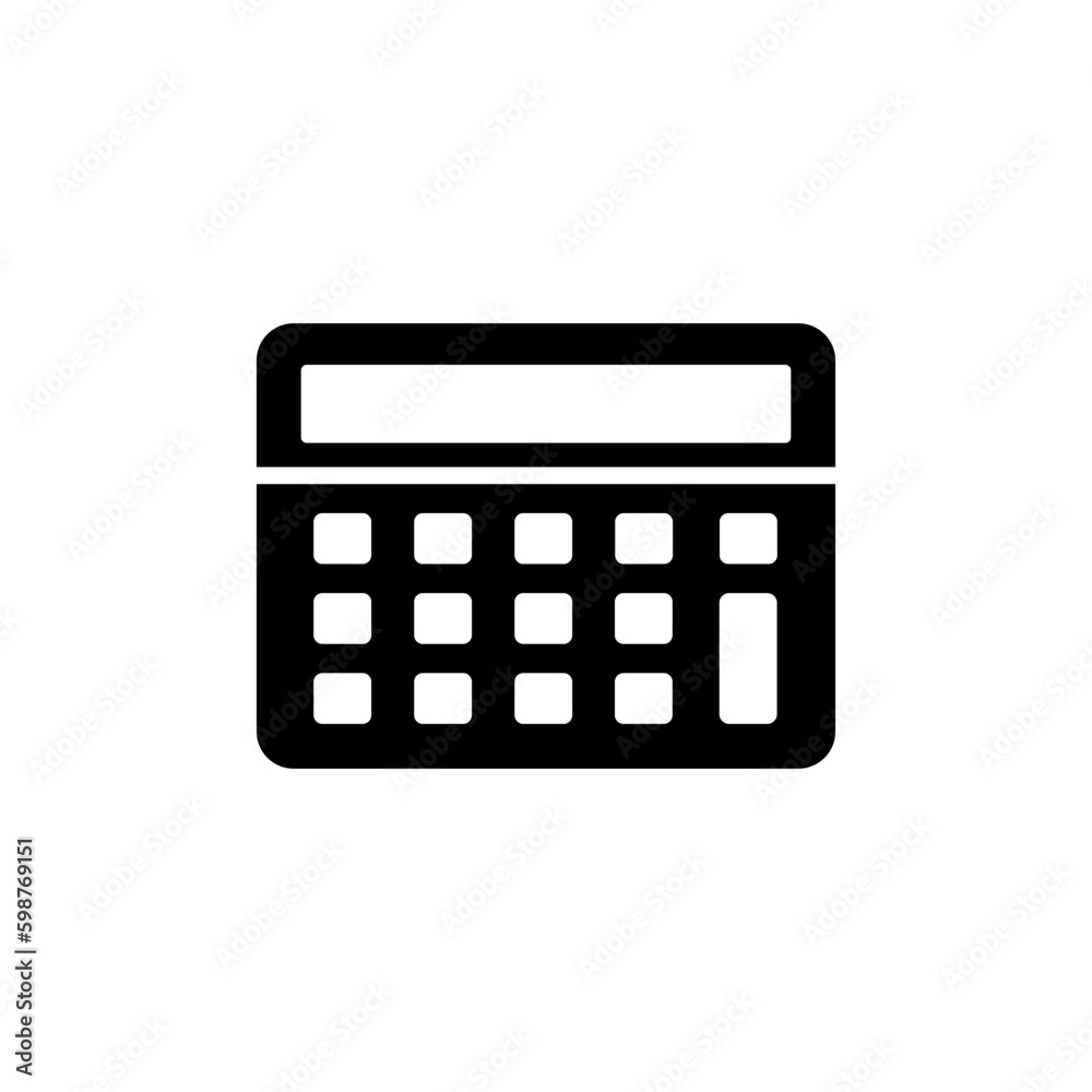 Calculator icon vector. math icon. finances sign