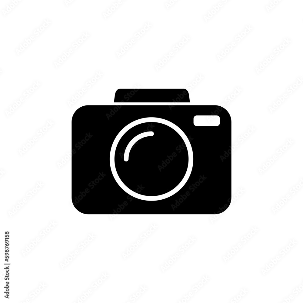 Camera Icon in trendy flat style isolated. Camera symbol web site design