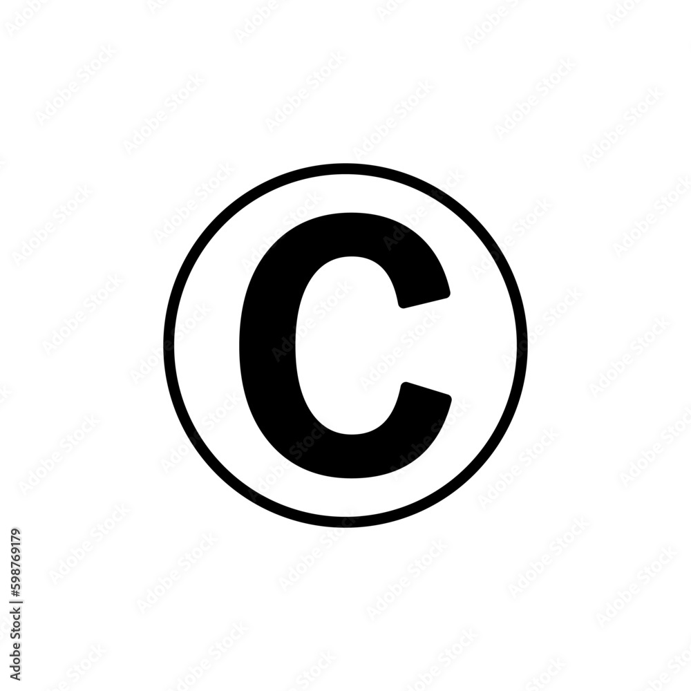 Copyright icon vector. copyright symbol Copyright icon vector. copyright symbol
