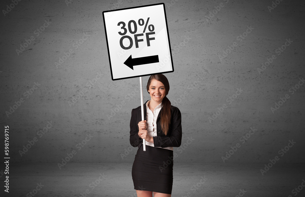 business person holding a traffic sign concept business person holding a traffic sign concept