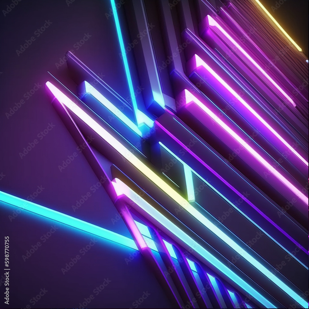 An electrifying neon party to celebrate the night with lights, perfect for designing eye-catching flyers An electrifying neon party to celebrate the night with lights, perfect for designing eye-catching flyers