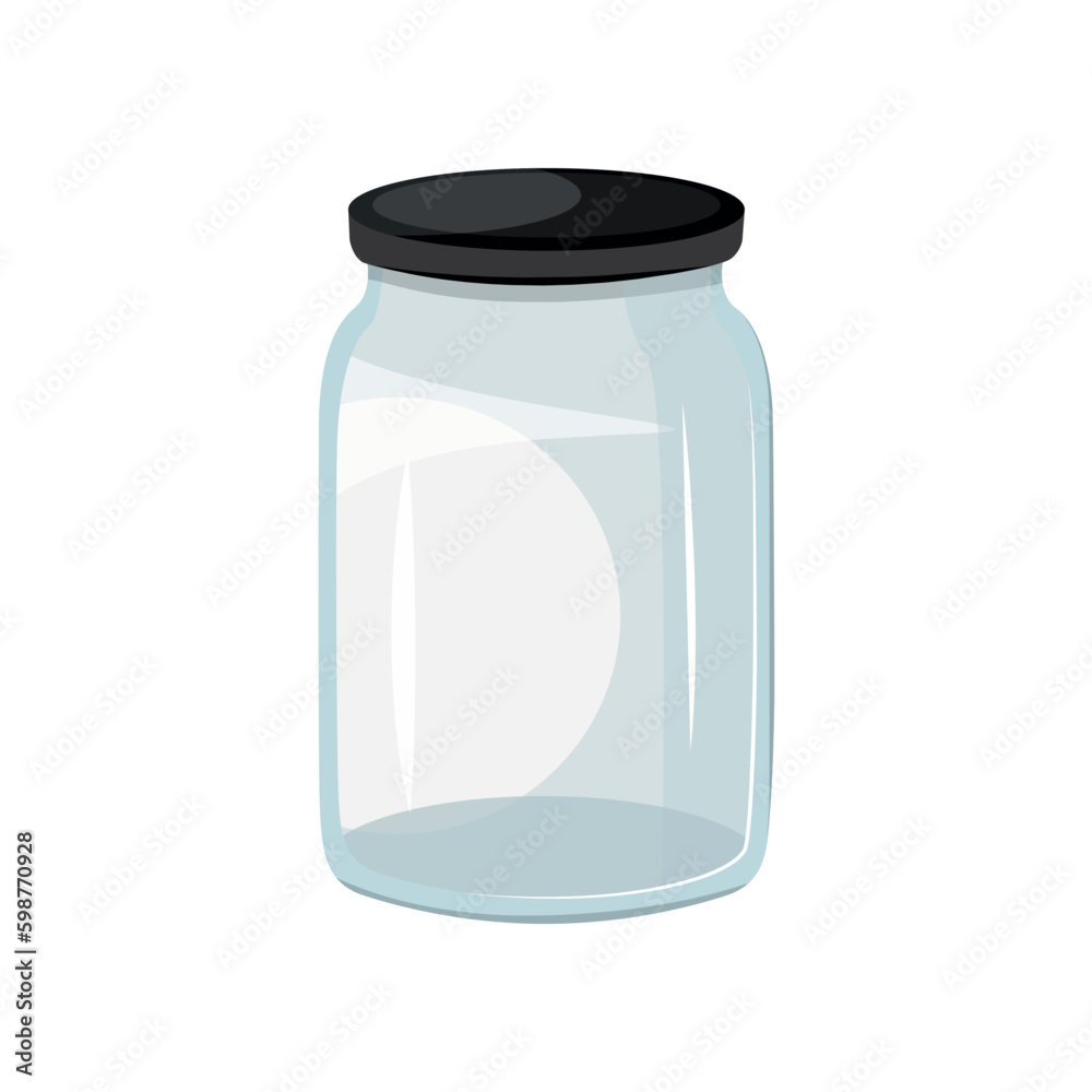 Glass jar for pickled products on a transparent background. Glass jar for pickled products on a transparent background.