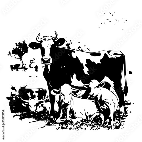 Cow Vector