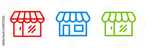 Store icon set