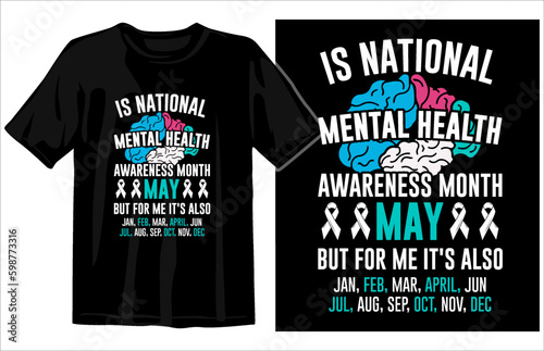Brain cancer awareness t-shirt, Mental Health Awareness t-shirt design, World Sclerosis Day T-shirt, leukemia awareness t-shirt 