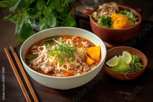 Vietnam's unique cuisine, Foods Vietnamese, High-quality images, generative AI