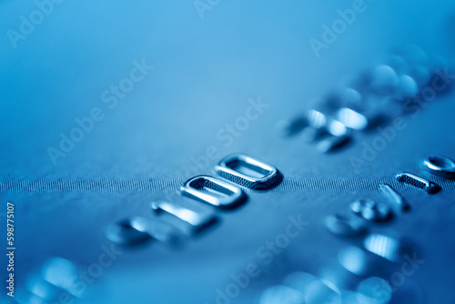 Close up of credit card. Credit card payment concept.