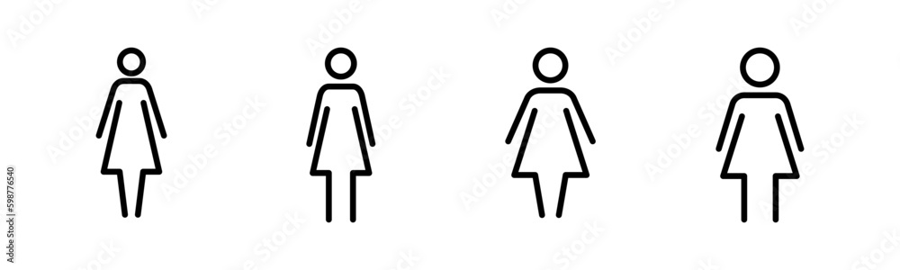 Female icon vector illustration. woman sign and symbol Female icon vector illustration. woman sign and symbol