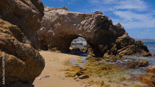 Rock arch on a beach in Los Cabos, Mexico
