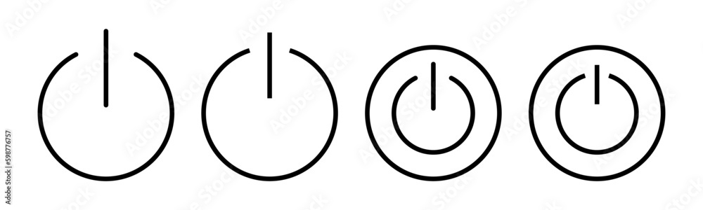 Power icon vector illustration. Power Switch sign and symbol. Electric power Power icon vector illustration. Power Switch sign and symbol. Electric power