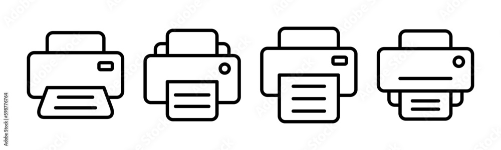 Print icon vector illustration. printer sign and symbol Print icon vector illustration. printer sign and symbol
