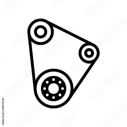 car fan belt icon. car fan belt logo concept illustration on white background..eps