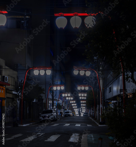 traffic in night