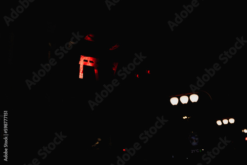 red and yellow particles