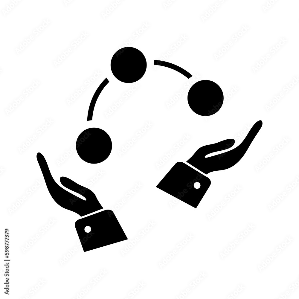 ball juggling icon vector illustration on white background ball juggling icon vector illustration on white background