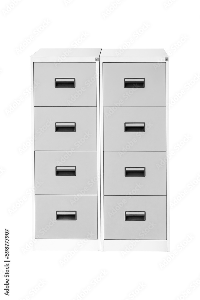 Naklejka premium Steel filing cabinet