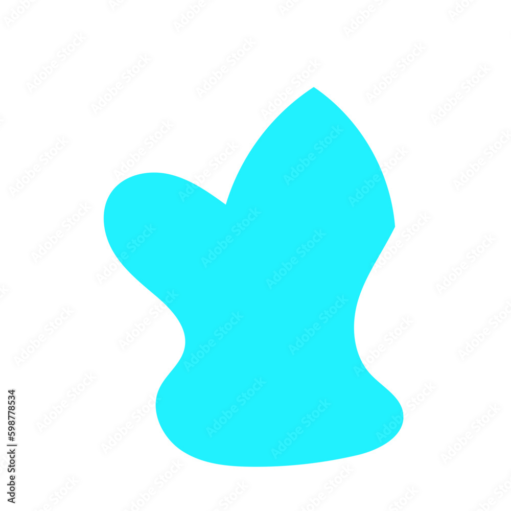 Light Blue Blob Abstract Shapes Vectors 
