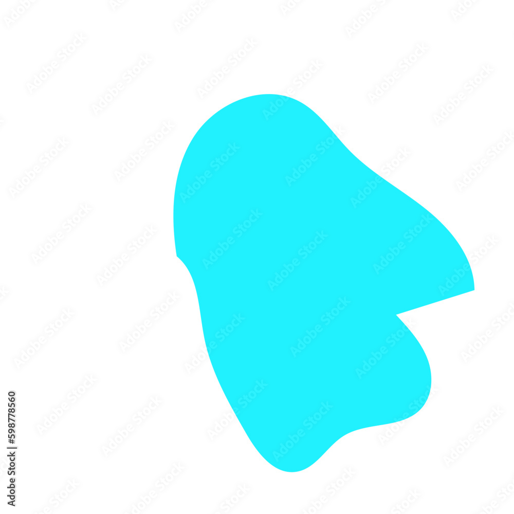 Light Blue Blob Abstract Shapes Vectors 