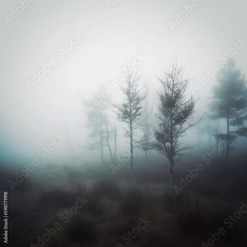 fog in the woods