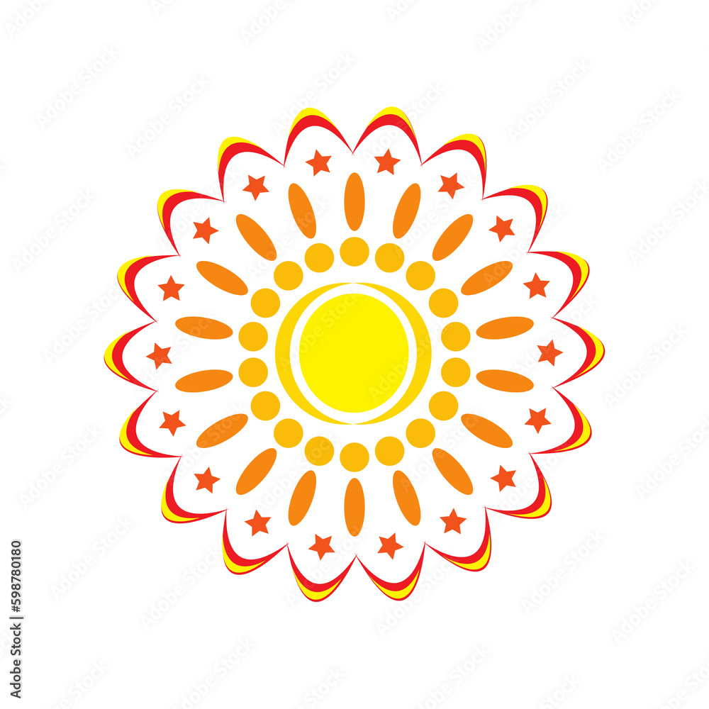 abstract sun flower abstract sun flower
