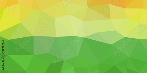 geometric abstract green yellow orange colorful gradient background vector illustration