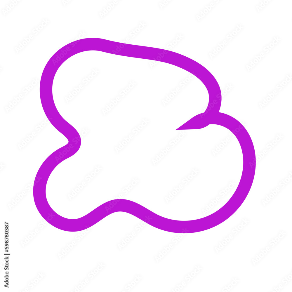 Purple Abstract Shapes Outline Purple Abstract Shapes Outline