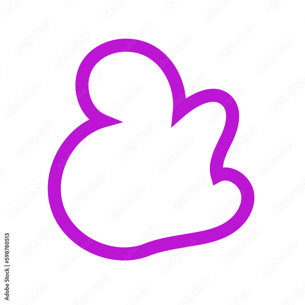 Purple Abstract Shapes Outline Purple Abstract Shapes Outline