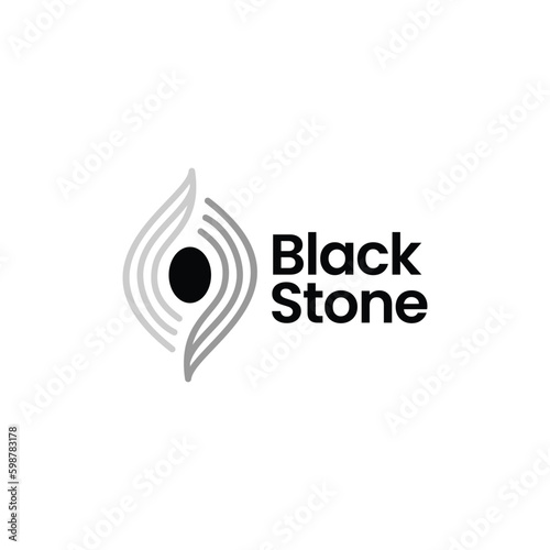 Black Stone Al Hajaru Al Aswad Logo vector icon illustration photo