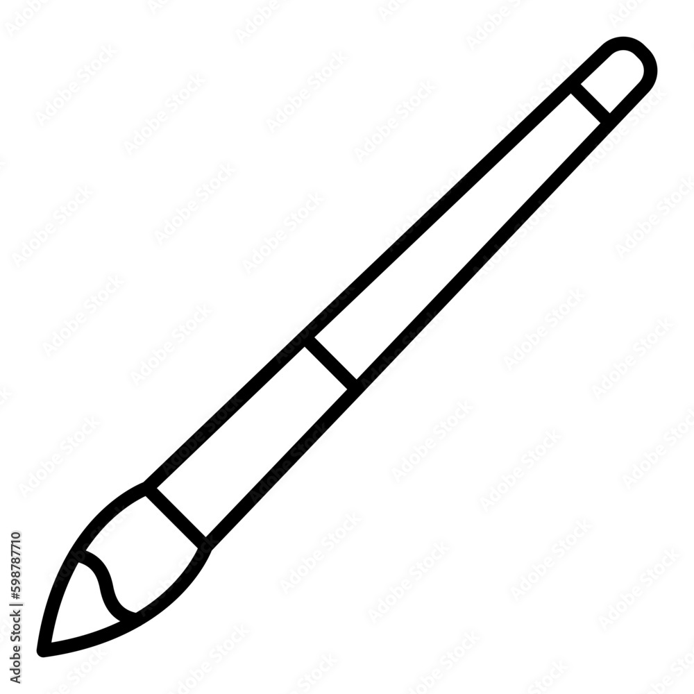 Paint Brush Line Icon Paint Brush Line Icon
