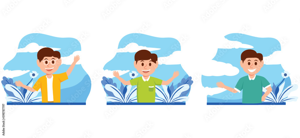 Flat Bundle Children's Day Design Illustration Flat Bundle Children's Day Design Illustration