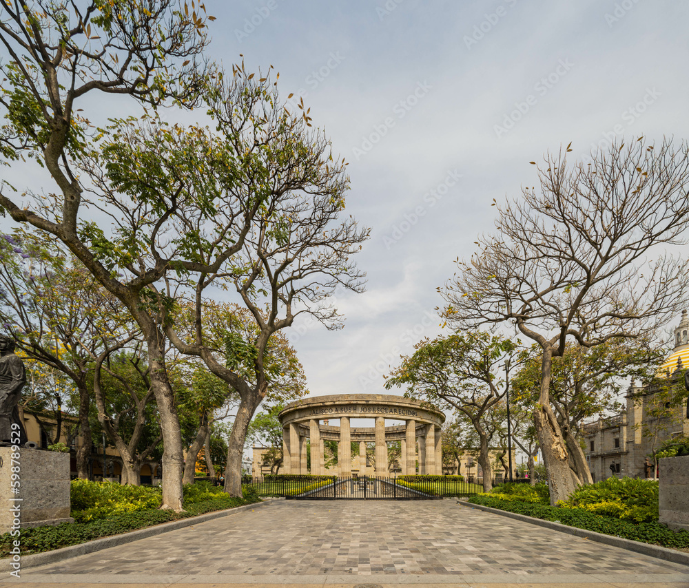 The beautiful and historical Rotonda de los Jaliscienses Ilustres
