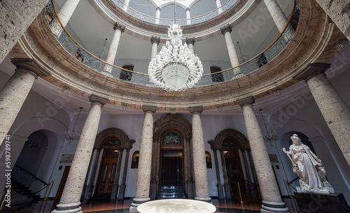 Interior view of the Degollado Theater